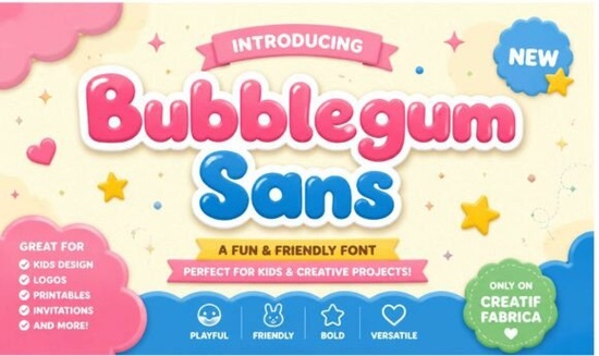 Bubblegum Sans Font